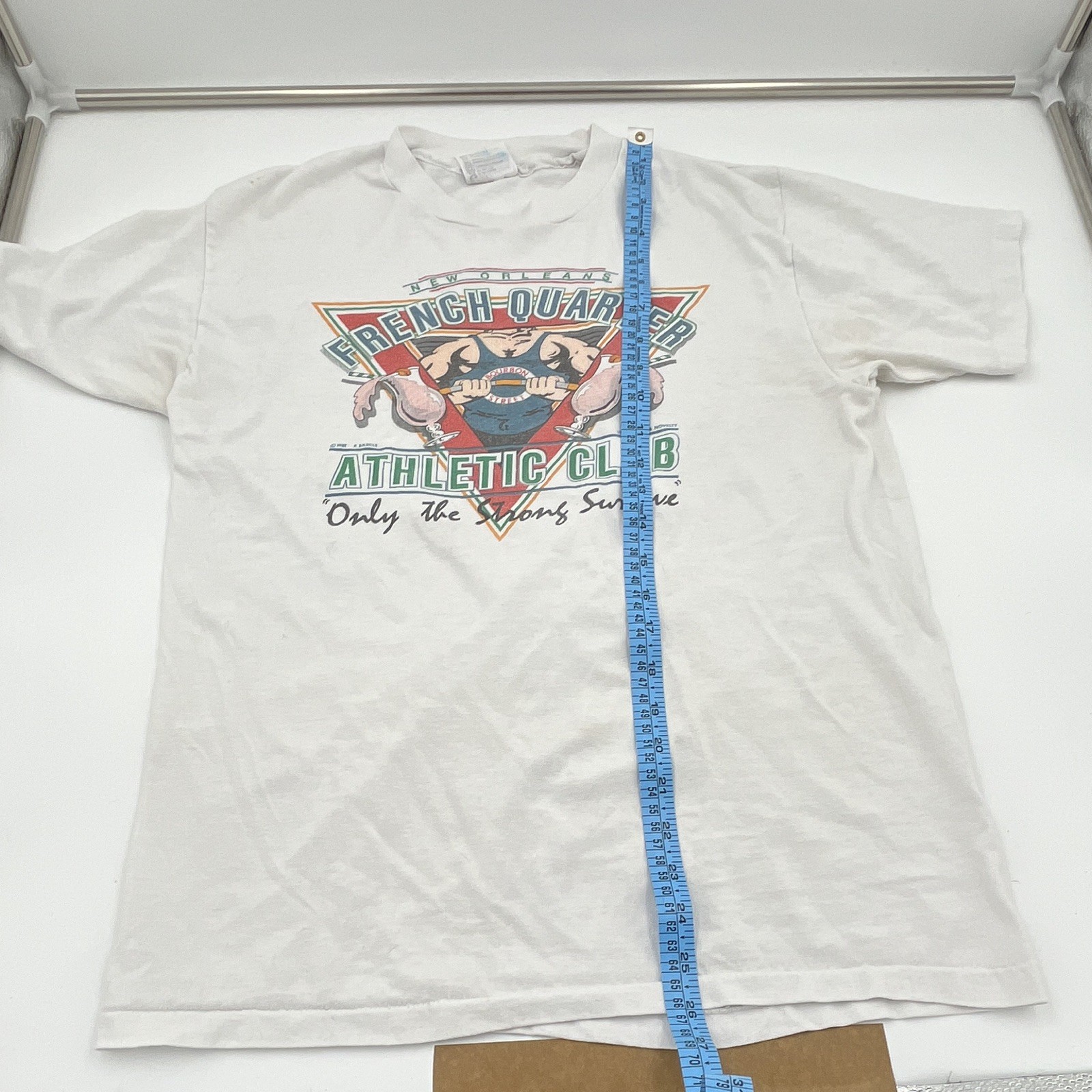 Vintage New Orleans French Quarter Athletic Club T-Shirt Large VTG