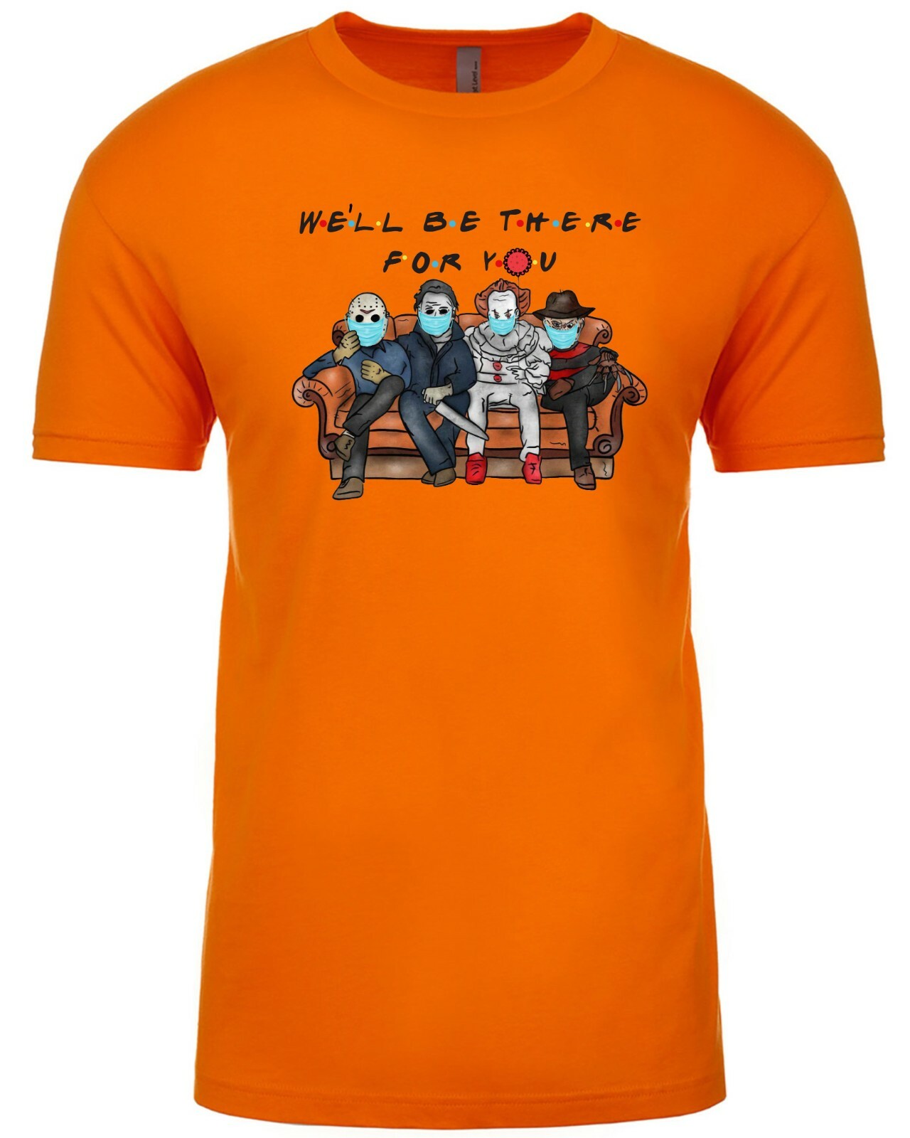Halloween Unisex T-shirt, Friends Theme Halloween, Halloween Horror Nights HTV