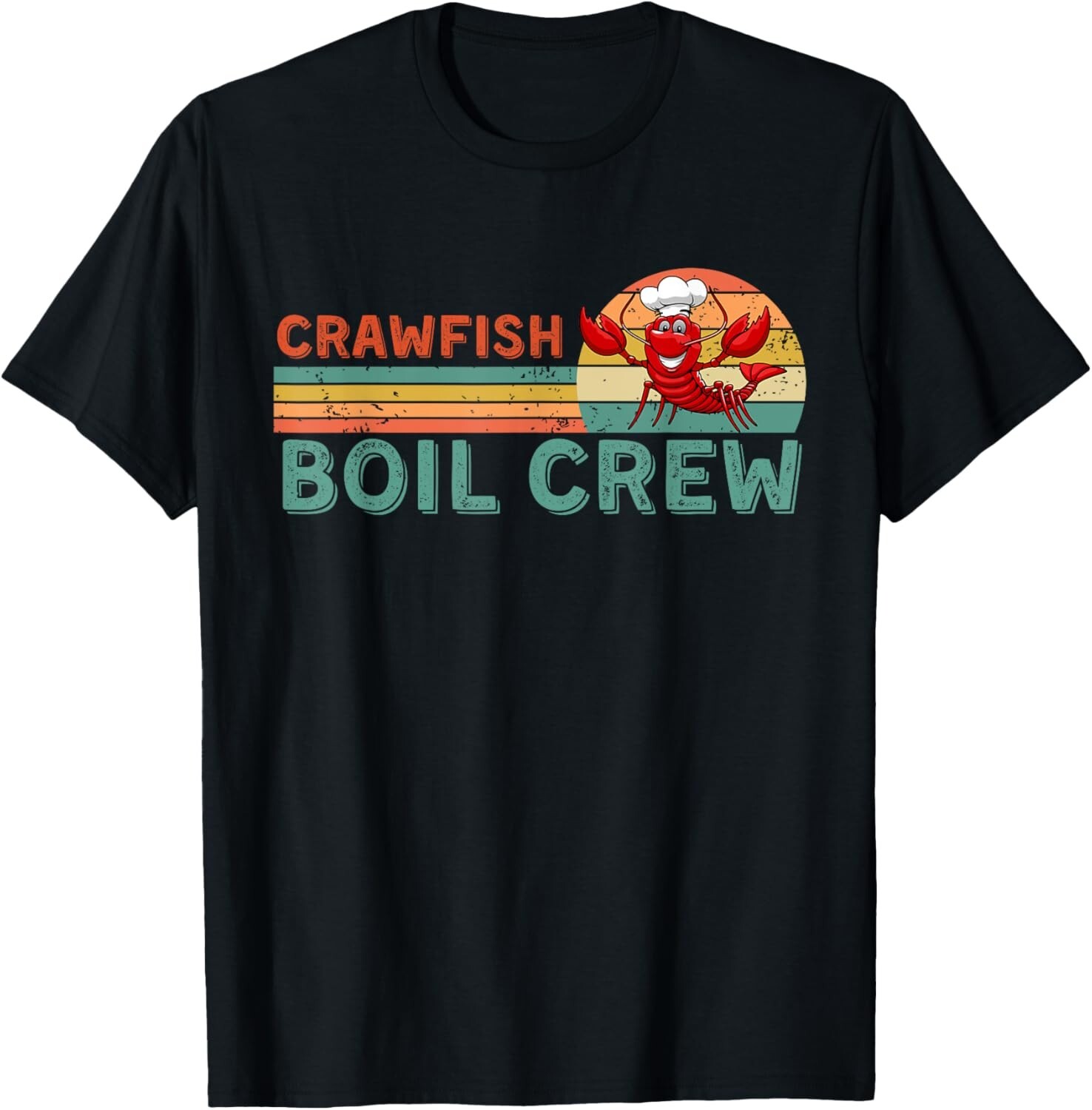Retro Crawfish Boil Crew Gift -Crayfish_Crawdad_Mudbug Lover Gift Unisex T-Shirt