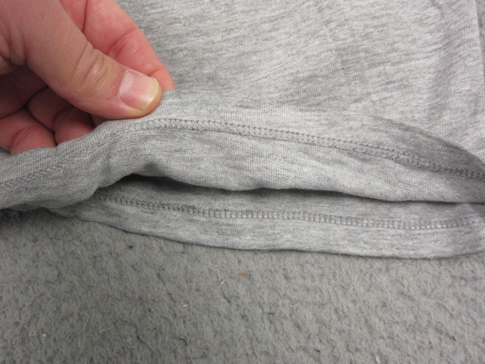 Vintage T Shirt Mens 2XL XXL Gray Blank Short Sleeve Basic Crew Neck Tee 70s 80s