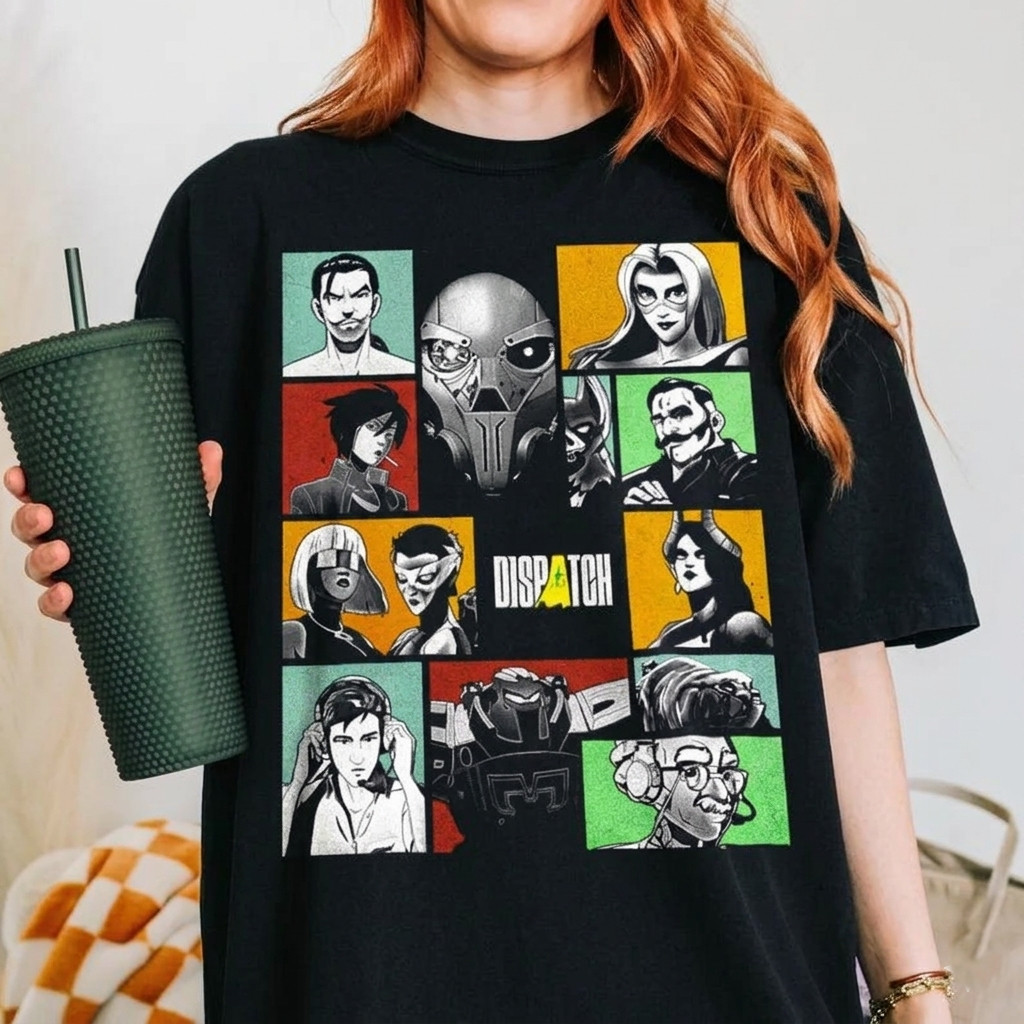 Dispatch Video Game Shirt Vintage Gaming Graphic Tee Gamer Gift