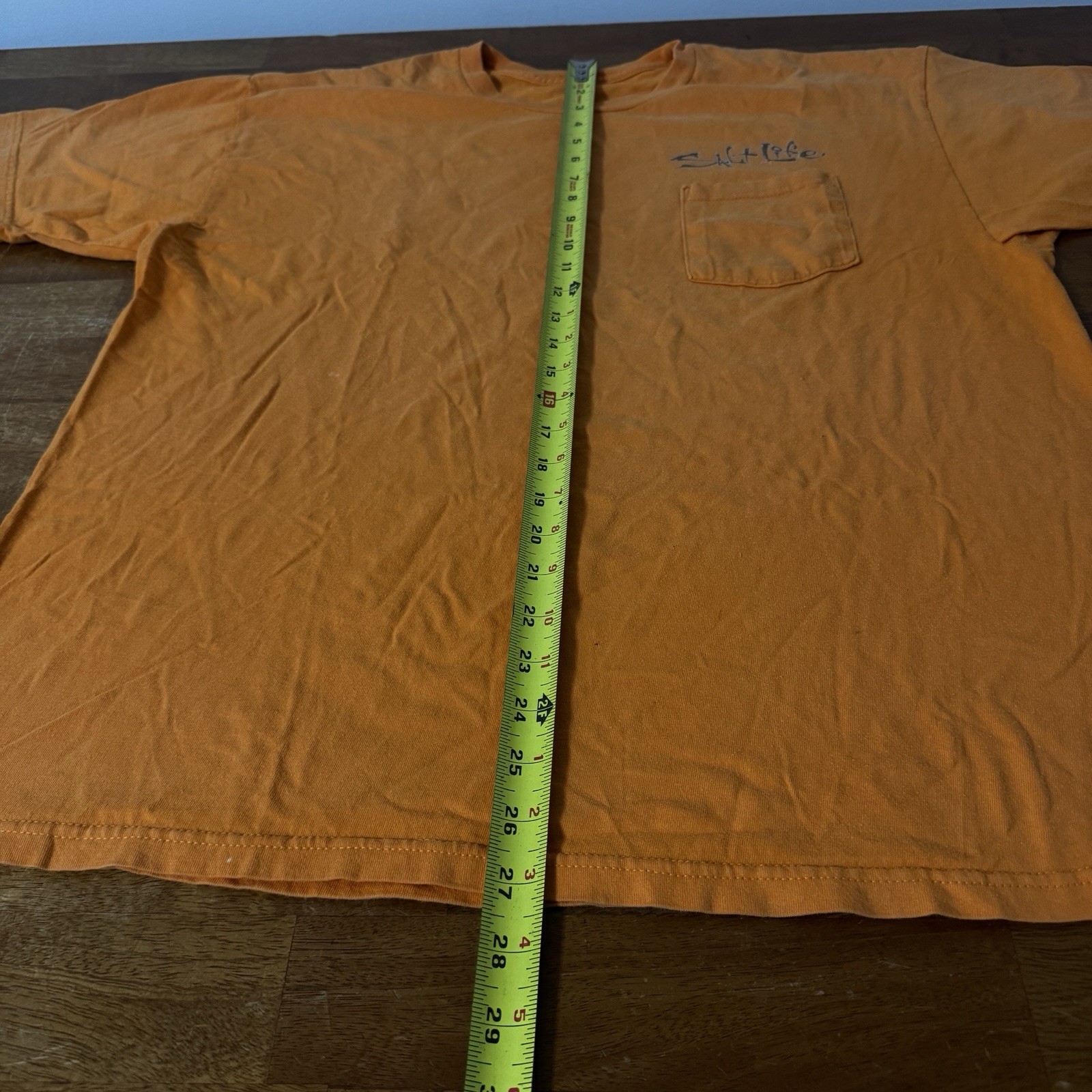 Salt Life Men&rsquo;s Orange Fishing T-Shirt Size Xl