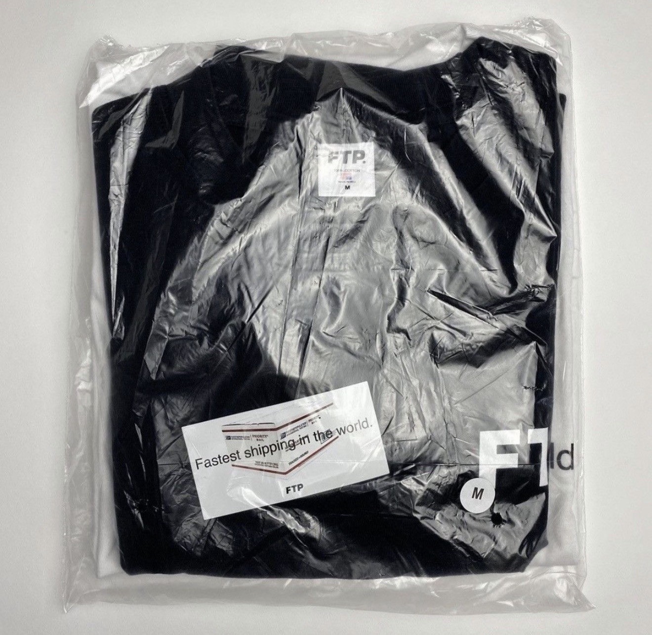 FTP Flocked Logo Tee Black SIZE Medium (Brand New)