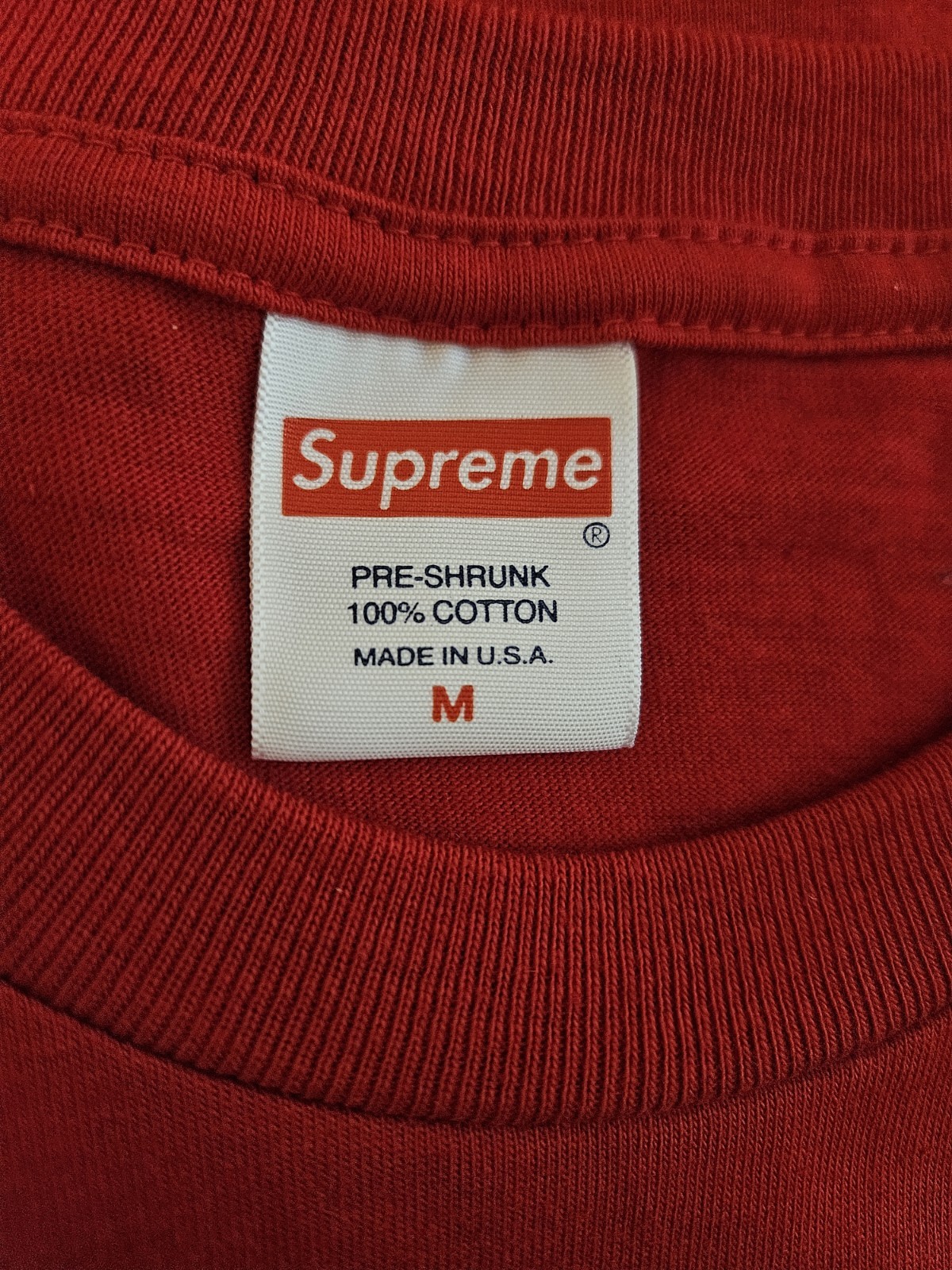 Supreme NWOT Red Keyboard Graphic T-Shirt Mens Size M Streetwear Tee 100% Cotton