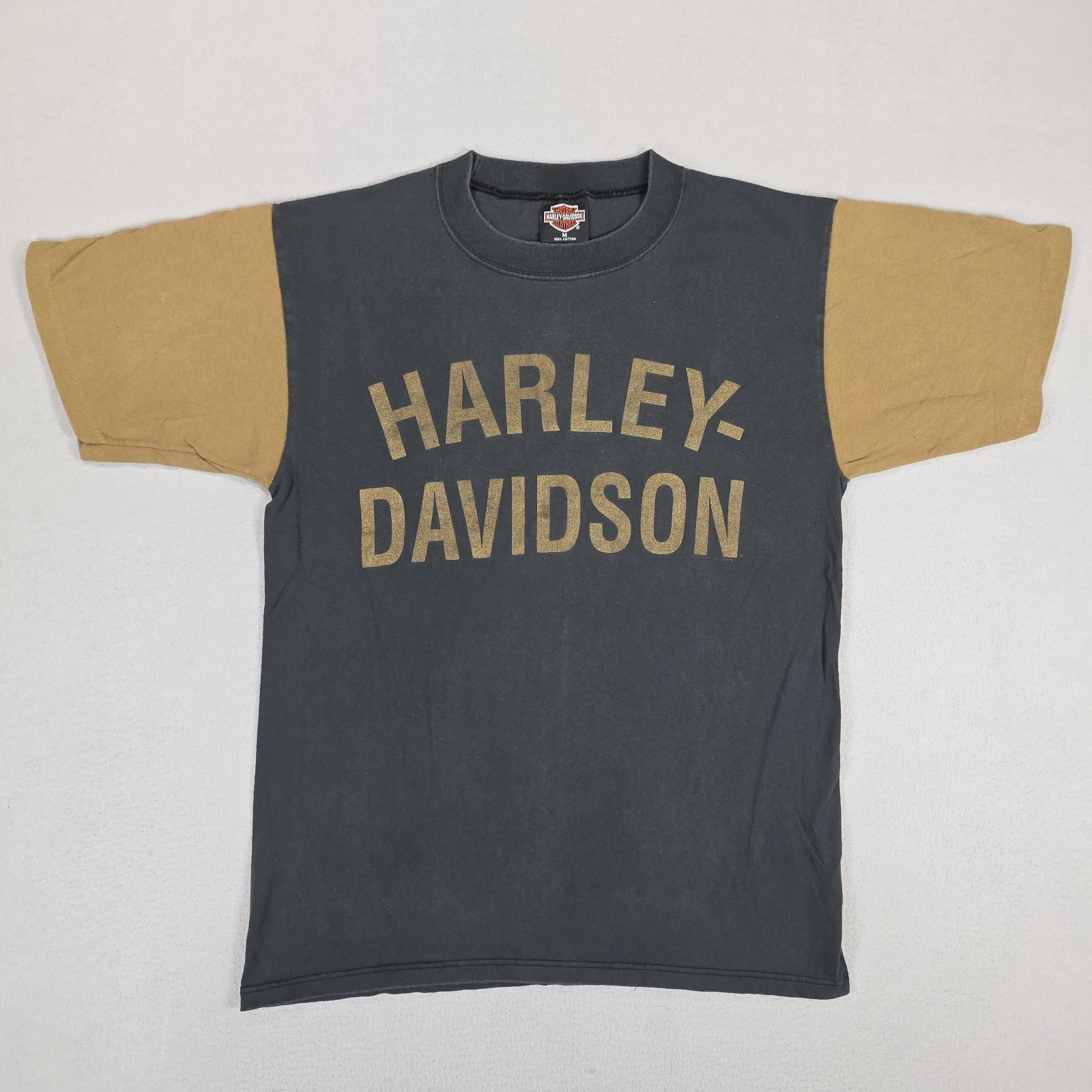 Vintage Harley Davidson T-Shirt Mens Medium Two Tone Kegels Milwaukee Wisconsin