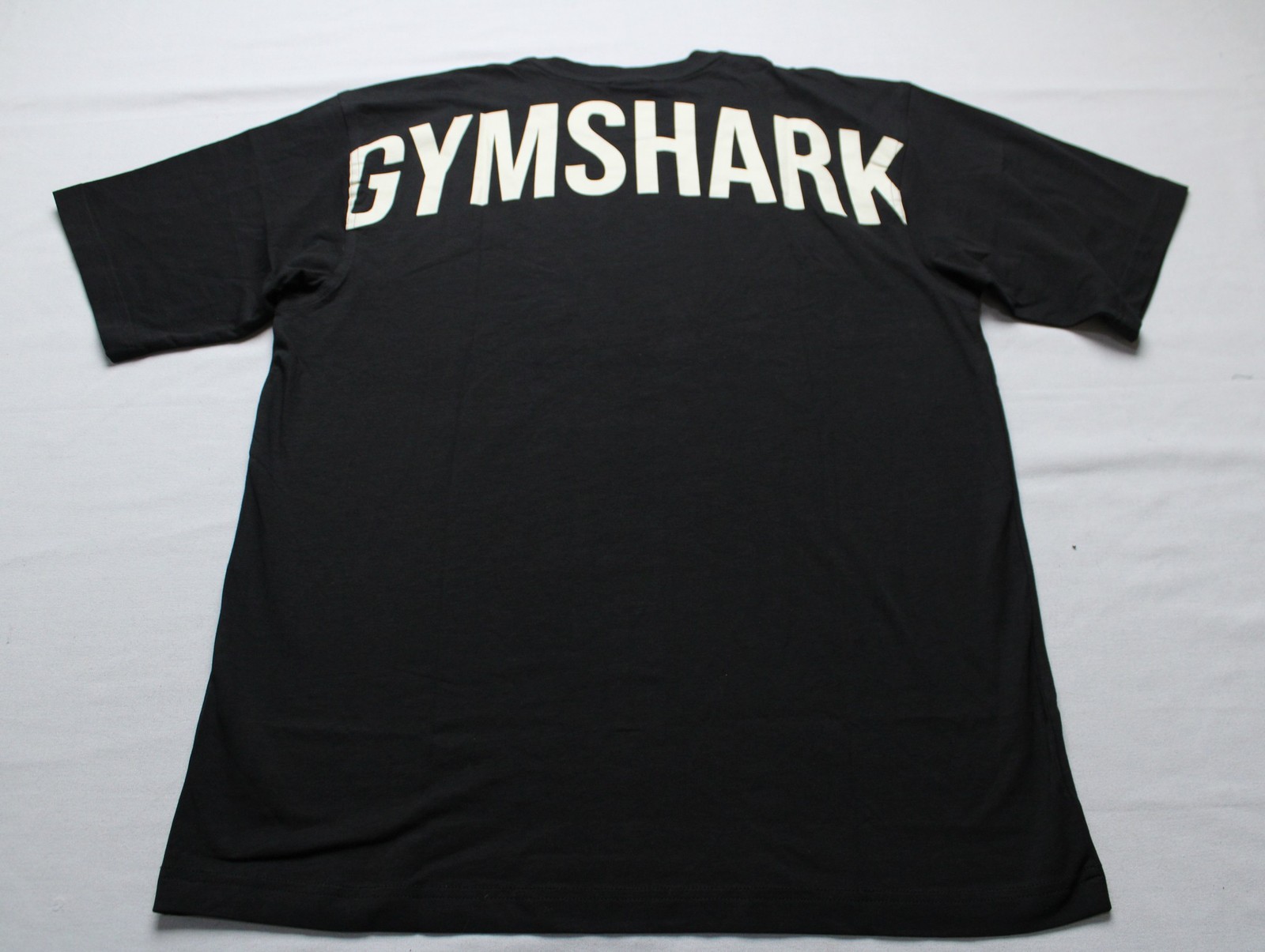 Gymshark Men&rsquo;s Oversized Fit Power Logo T-Shirt NN7 Black/Oat White XS NWT