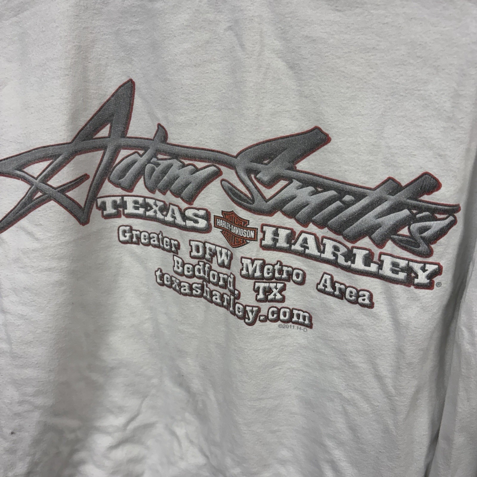 Vintage Harley Davidson Long Sleeve Shirt L With Side Hits Motorcycle
