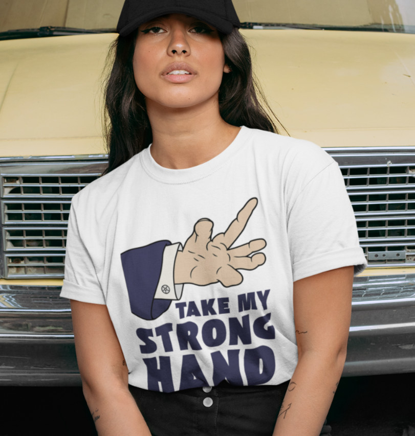 Take My Strong Hand T SHIRT Funny Scary Movie 2 Quote Adult Dark Humor Joke TEE