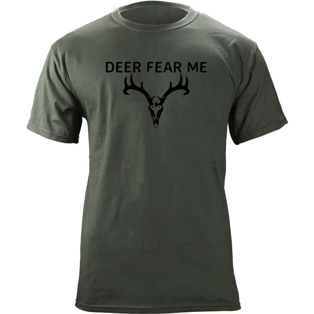 Deer Fear Me Skull Buck Hunting T-Shirt