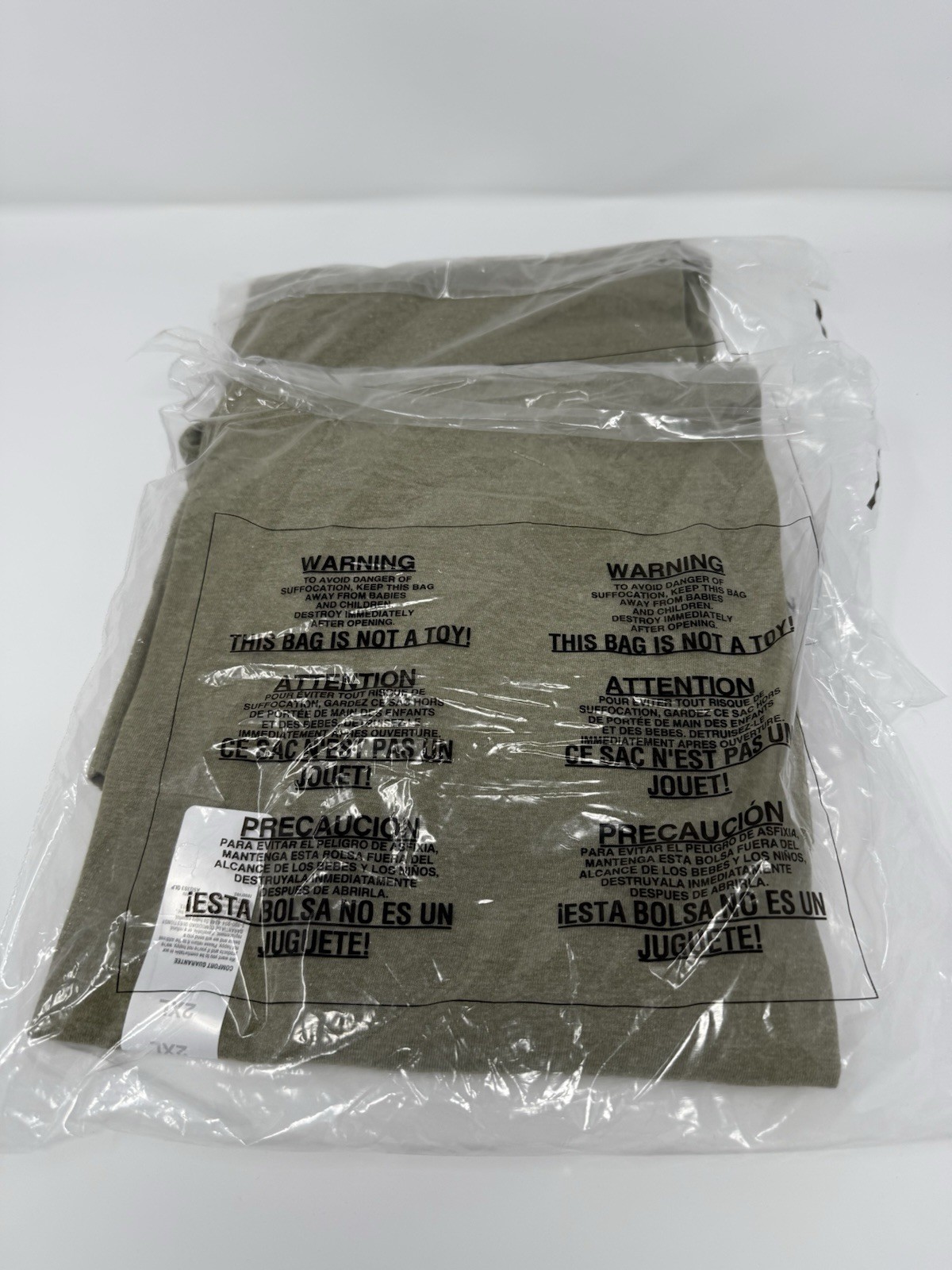 2 Hanes Triblend Lightweight Crew Tees 2XL Olive Drab Heather