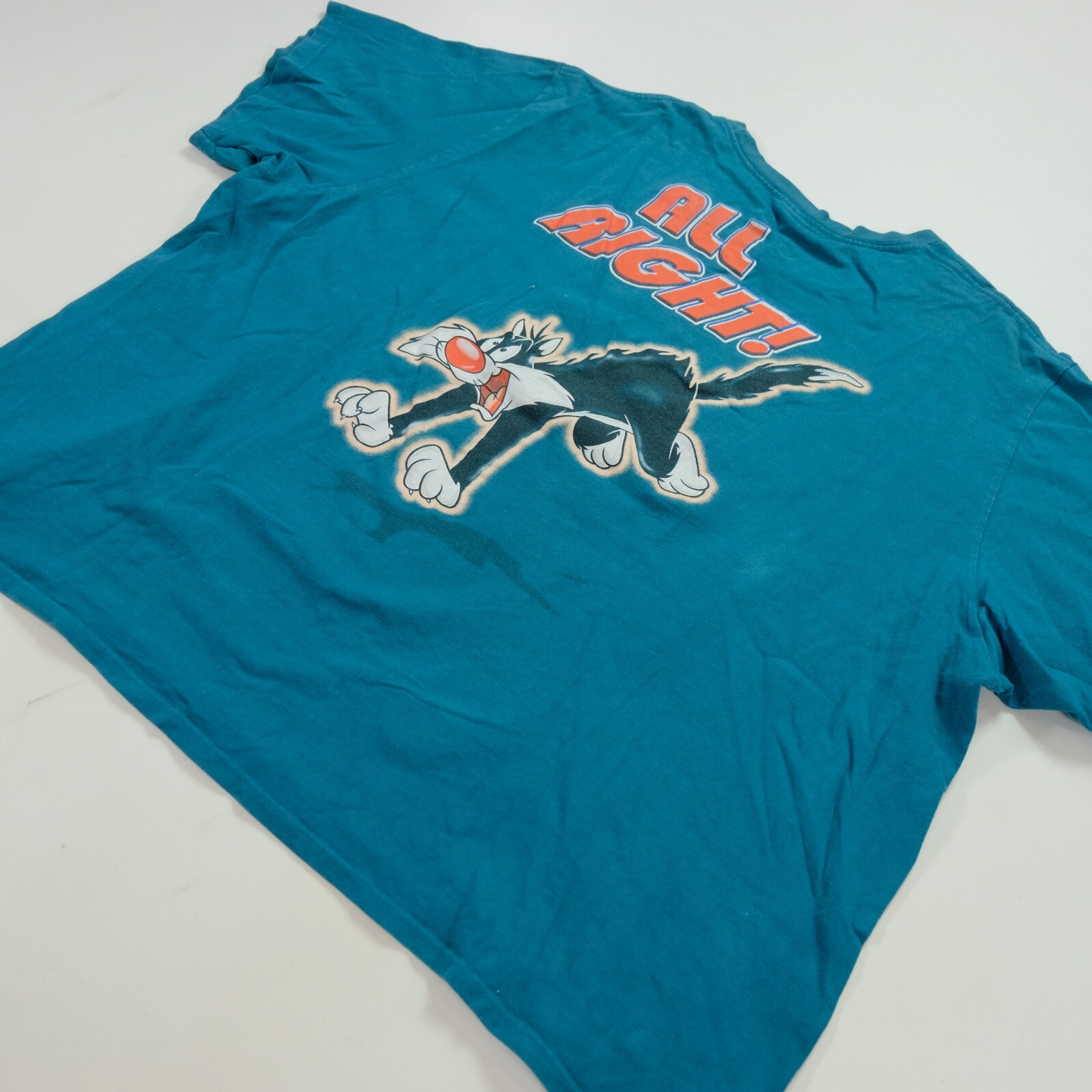 Rare Vintage Tweety Bird Stay Out Of My Way Sylvester Looney Tunes T Shirt 90s