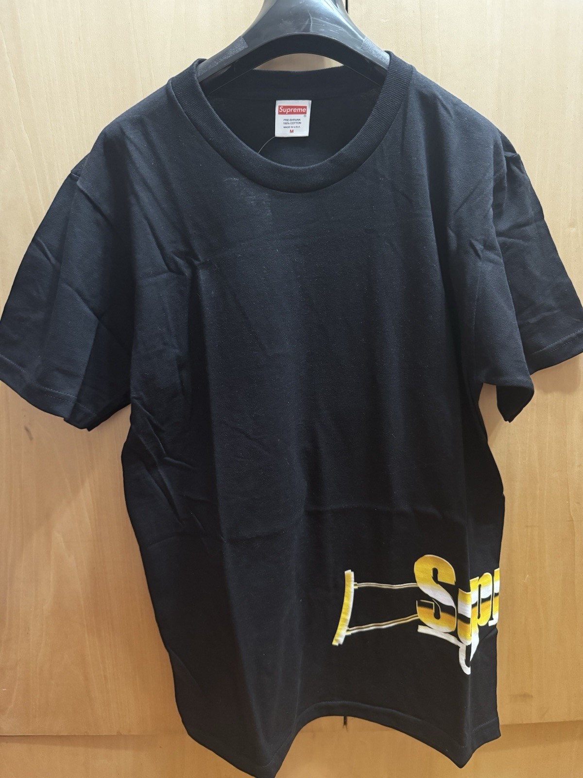 SS17 Supreme Automatic black tee size M medium T-shirt AK47 Gun New 2017