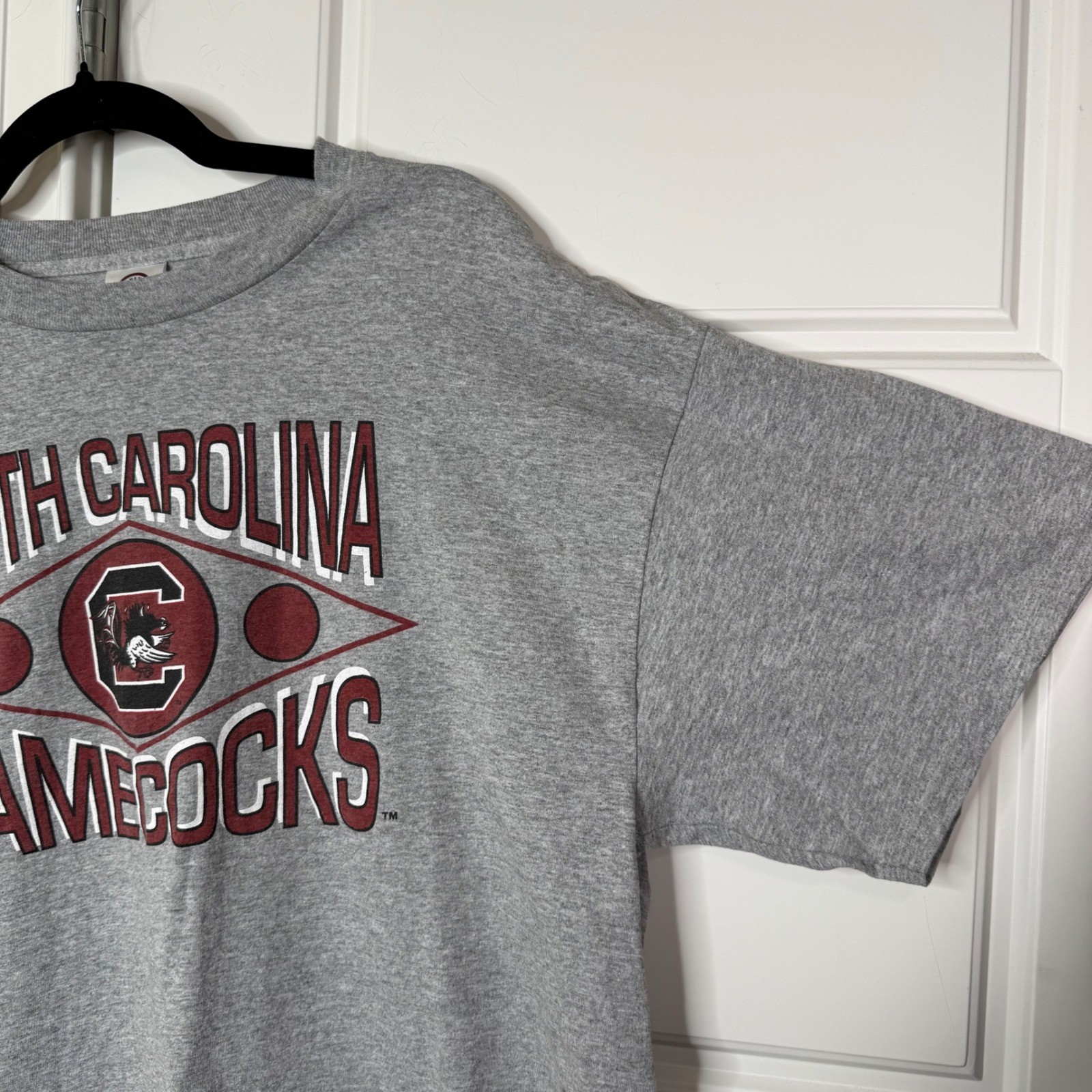 Vintage South Carolina Gamecocks T-Shirt Mens XL Grey NCAA Collegiate 90s Y2K