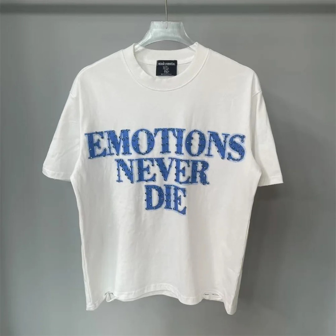 Mixed Emotion T-shirt Red/Blue/Black/White Size S/M/L/XL