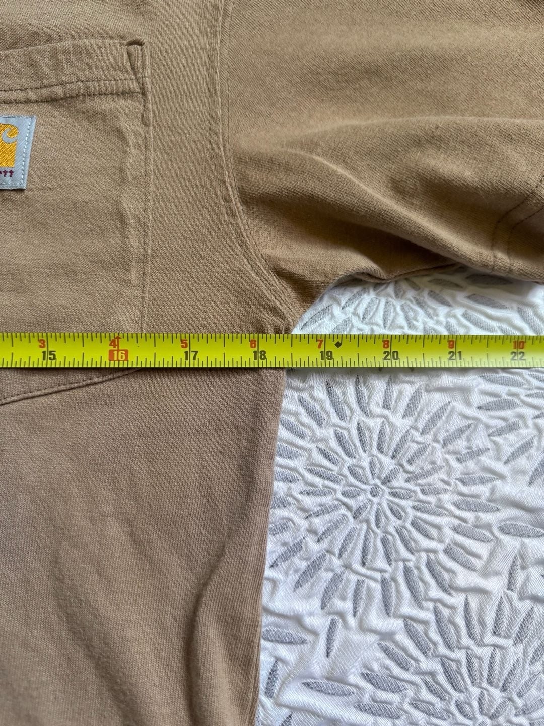 Carhartt Loose Fit Short-Sleeve Pocket T-Shirt Tan Brown Men’s XS
