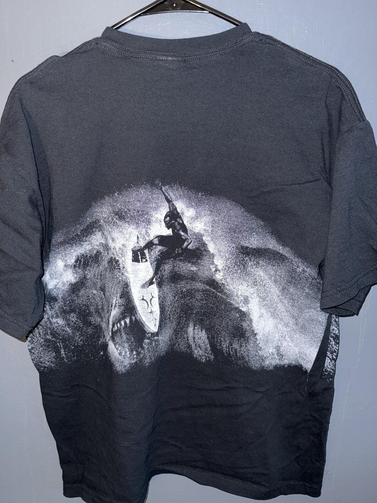 Mission Beach California Graphic T-Shirt Black Heavy Cotton