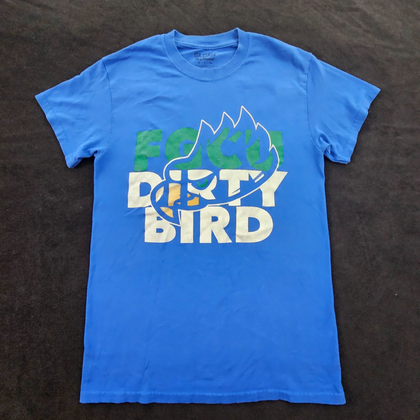 Florida Gulf Coast Dirty Bird Blue Short Sleeve Cotton Blend T-Shirt Men&rsquo;s S
