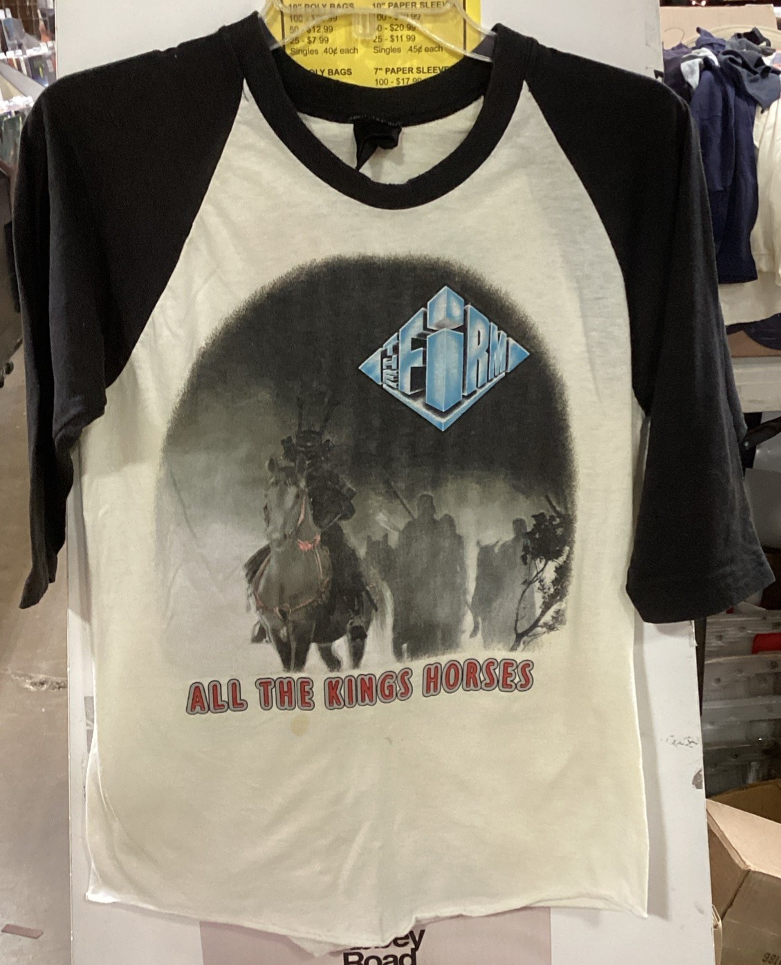 VINTAGE The Firm “All The Kings Horses” Large 3/4 Sleeve Baseball Band Tour Tee