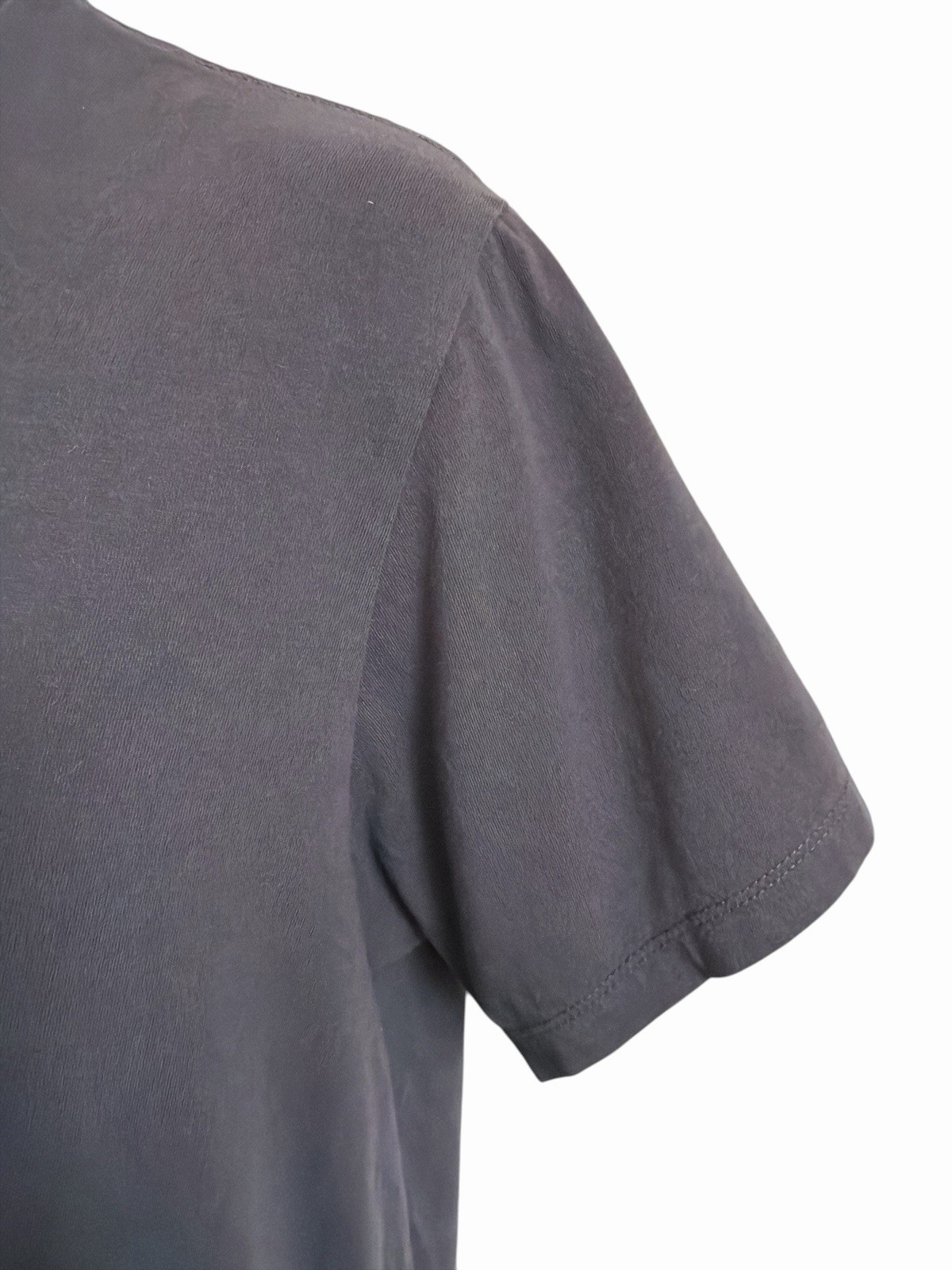 Calvin Klein Men&rsquo;s M Dark Gray 100% Cotton Short Sleeve T-Shirt Plain No Pockets