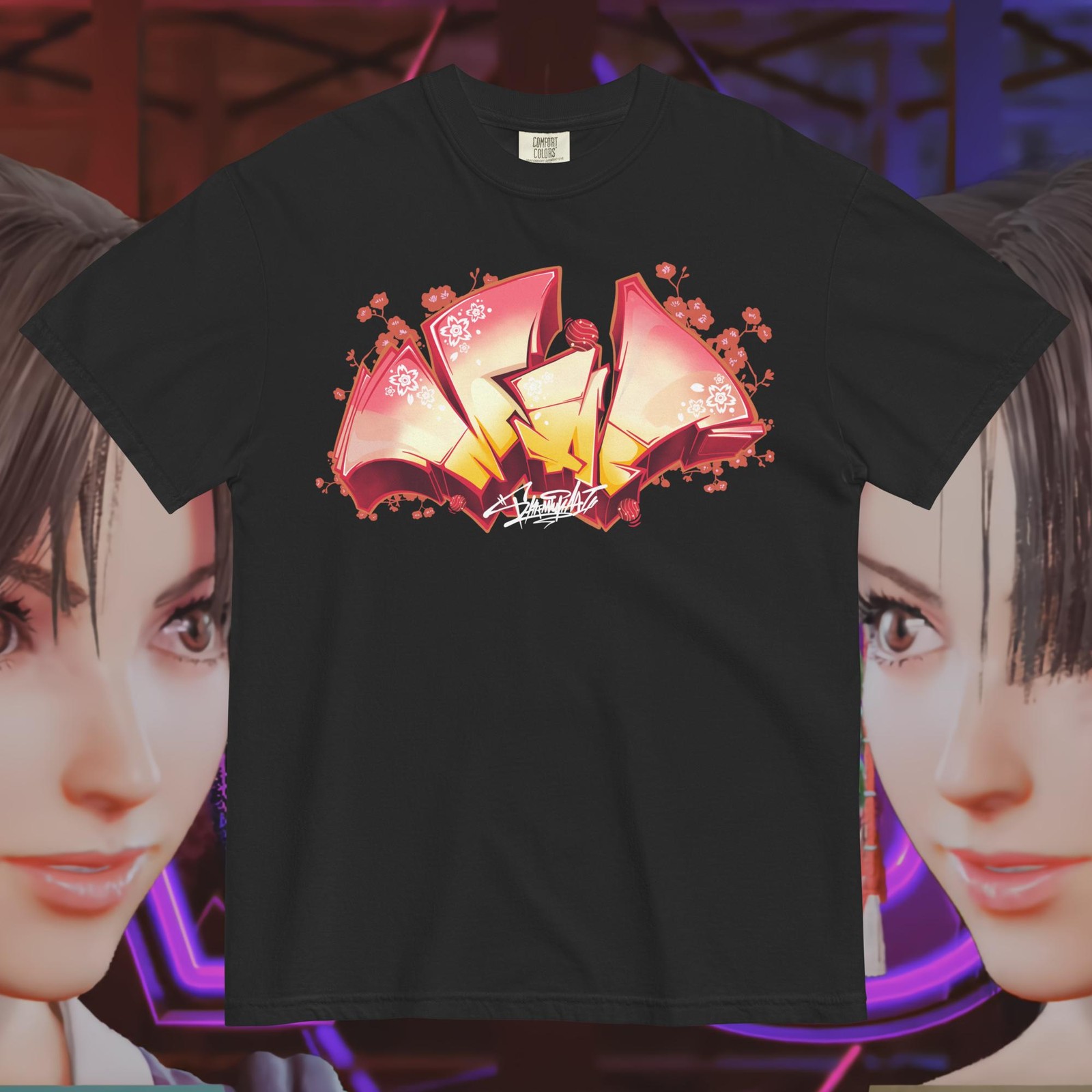 Street Fighter 6 Mai Shiranui Graffiti Heavy Weight Shirt – Fiend NYC