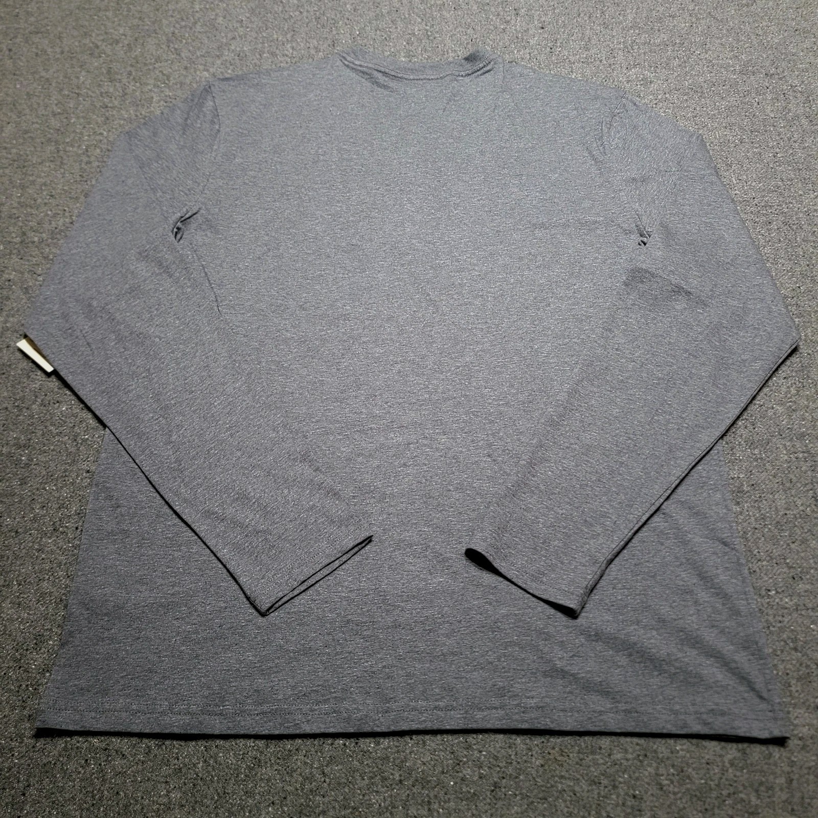 Pact Shirt Mens Large Gray Organic Cotton Softspun Long Sleeve Henley Casual