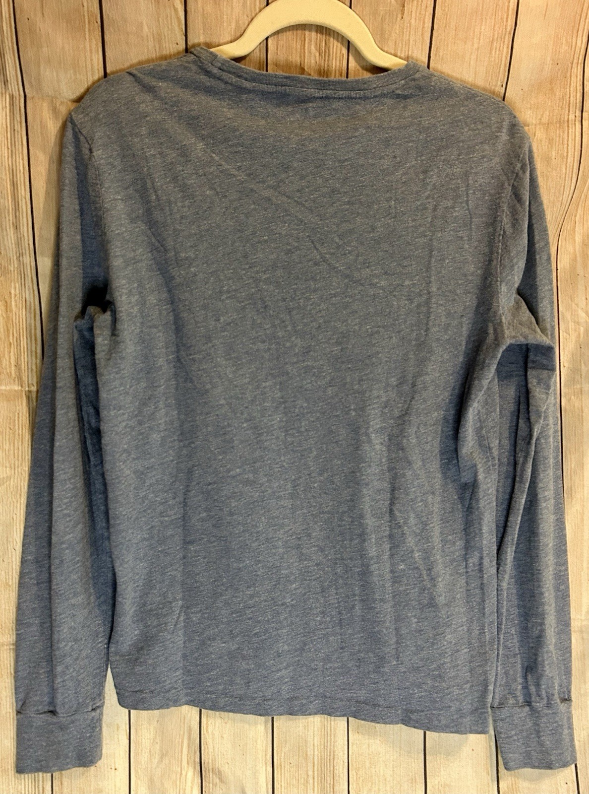 Polo Ralph Lauren Men’s S/P Classic Fit Blue Long Sleeve Crew Neck Logo Tee