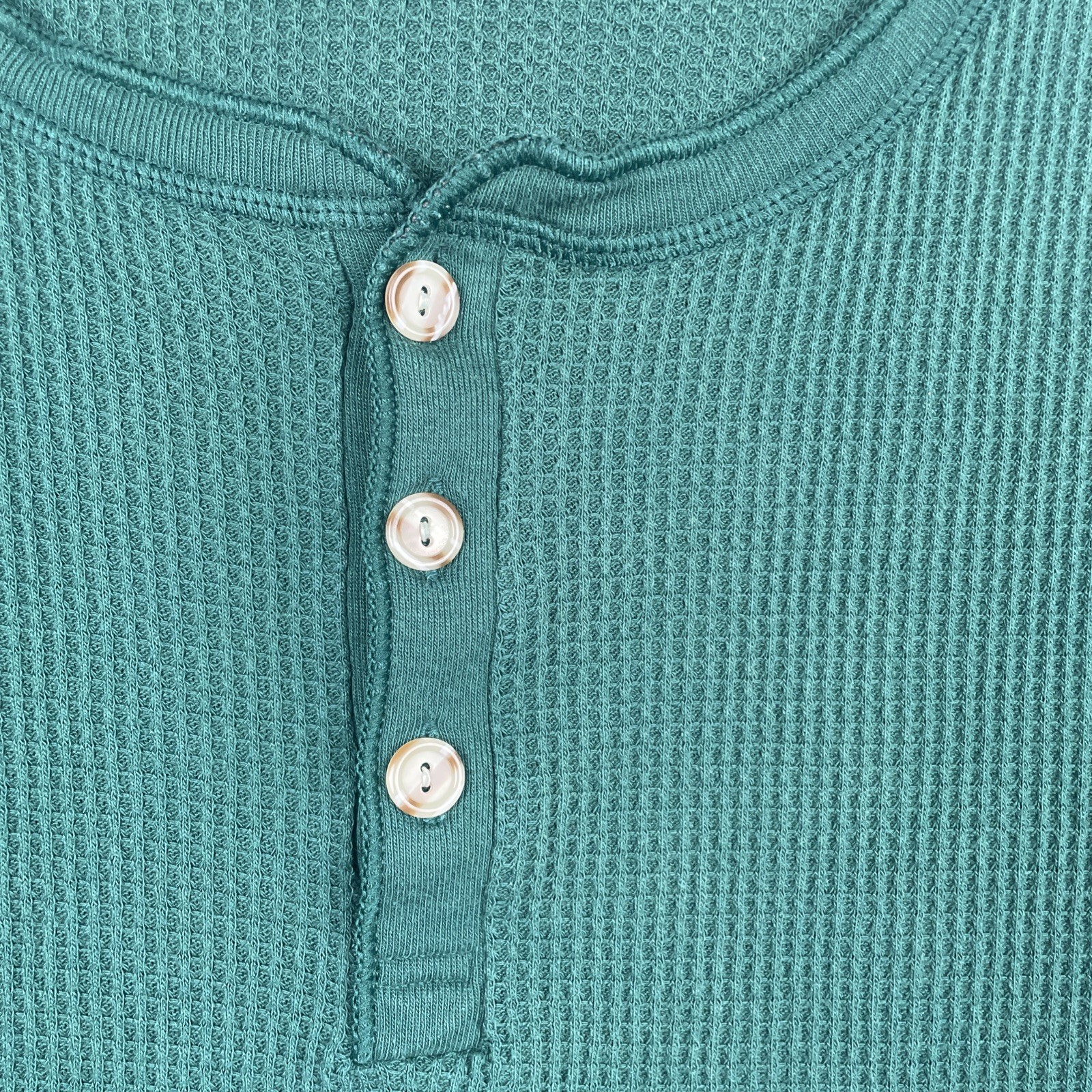 Greatland Men’s Shirt XL Green Thermal Henley Outdoor Base Layer Gorpcore