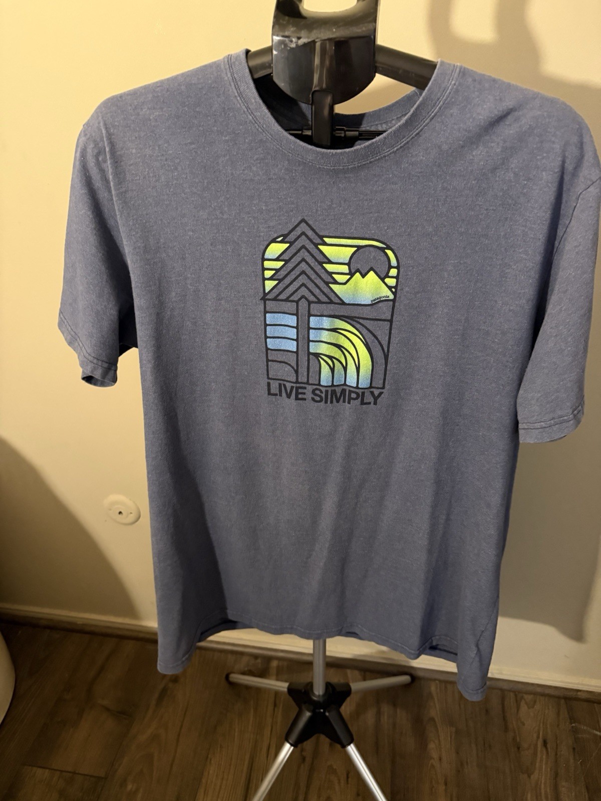 Patagonia Men&rsquo;s Live Simply Landscape Responsibili-Tee in drifter grey XL