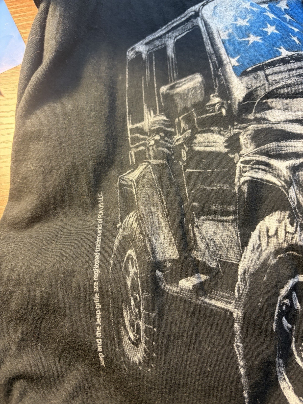 2 JEEP T-Shirts 2XL. JEDCO Men’s 100% Cotton Black and Graphic Print & Ring Spun