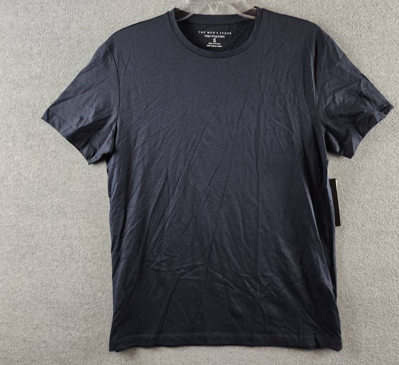 The Men&rsquo;s Store at Bloomingdale&rsquo;s Supima Cotton Tee S True Navy Short Sleeve