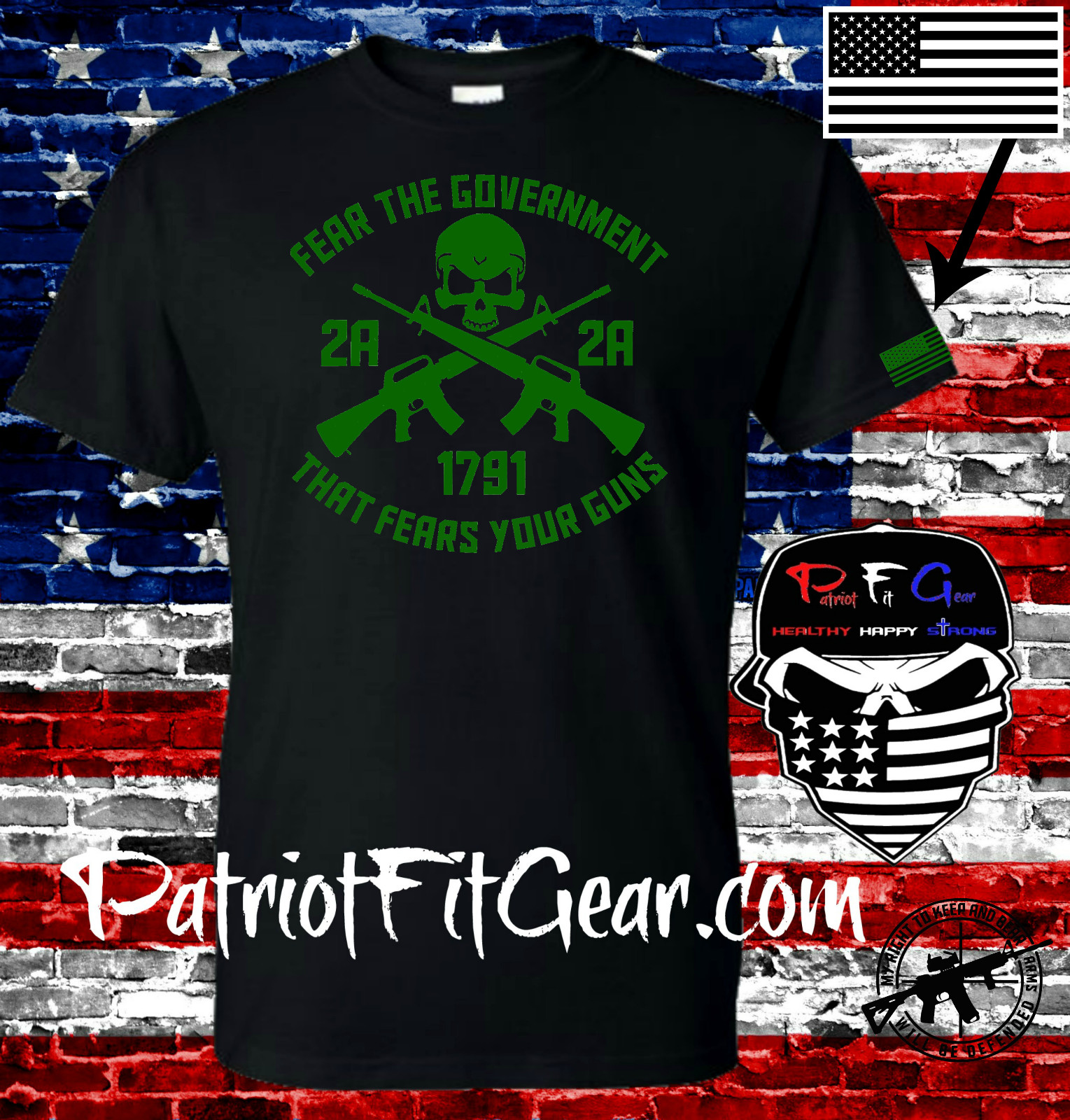 t shirt,Fear The Government That Fears Your Guns,Molon Labe,Gun Rights,NRA,2A