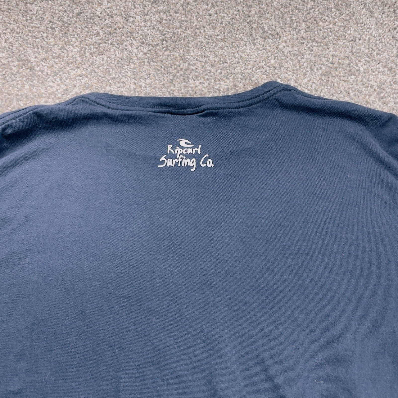 Rip Curl Mens South Africa Surfing Co Long Sleeve Graphic T-Shirt Navy Blue 2XL