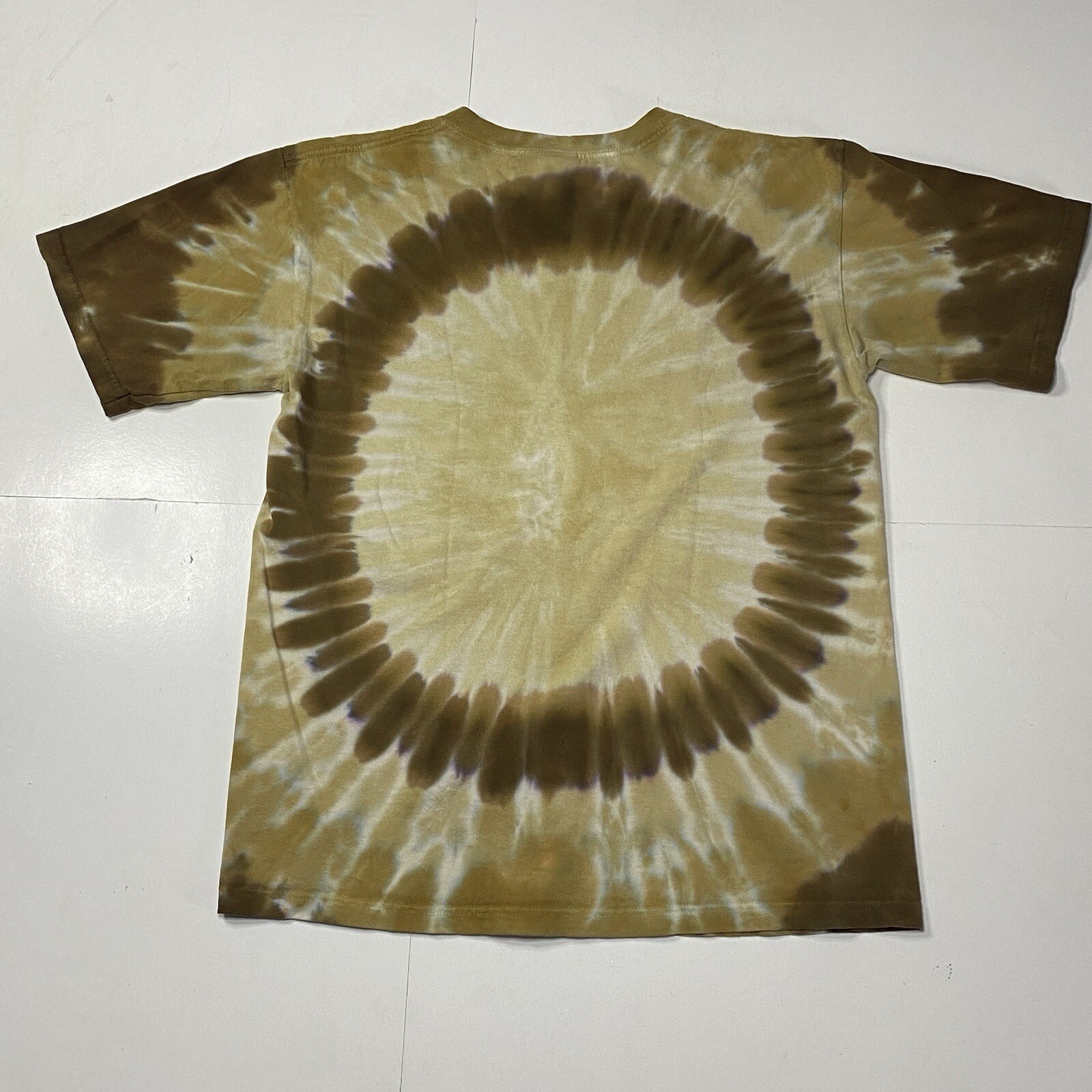 Sun Dog T Shirt Swirl Pattern Hand Dyed Tie Dye Neutral Hippie Cook Forest XL