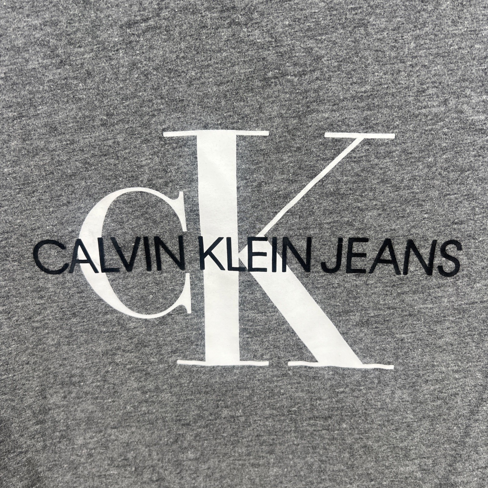 Calvin Klein CK Logo Gray Men&rsquo;s Medium T-Shirt Short Sleeve Easy Care