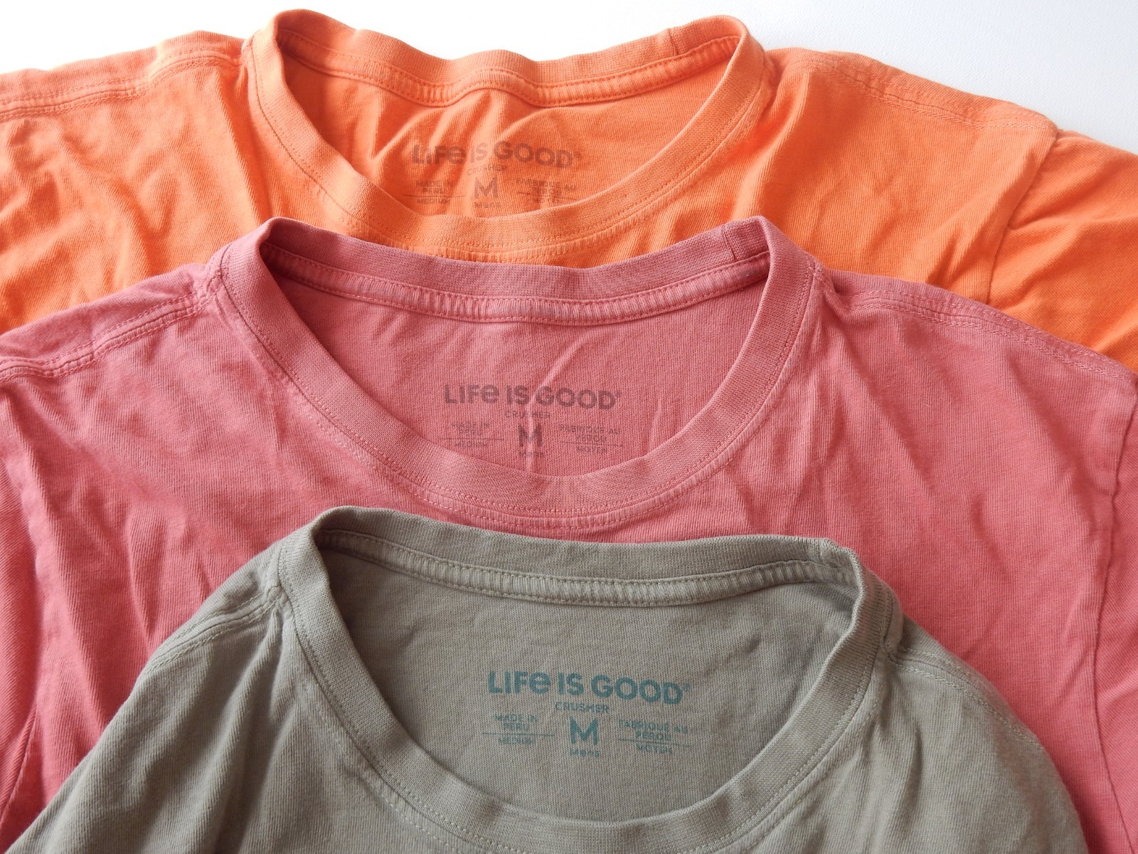 Lot Of 3 Life Is Good Men&rsquo;s T Shirts Size M
