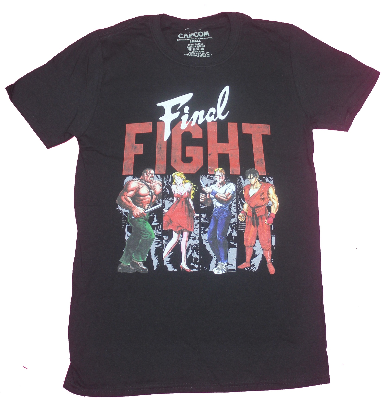 Final Fight Adult New T-Shirt- Fight Ready Group Under Logo