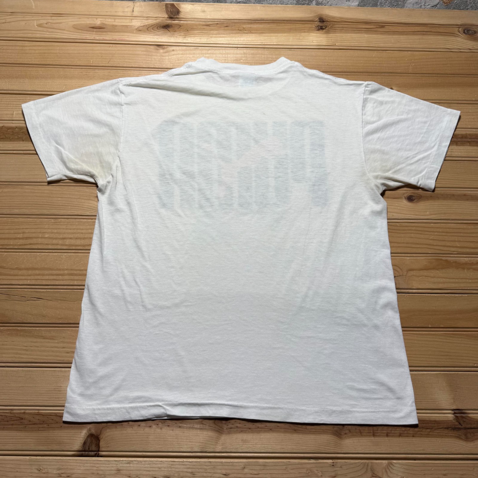 Vintage 80s Puma Big Spellout Logo Sportswear Single Stitch Graphic Shirt USA XL