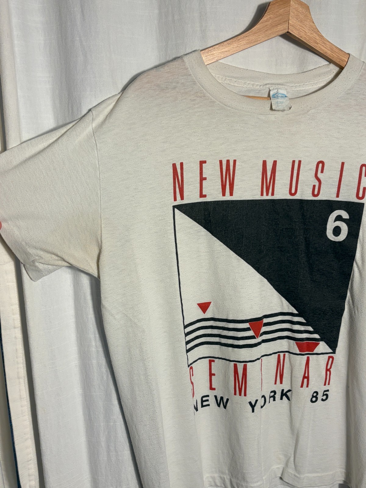 Vintage 1985 New Music Seminar 6 T Shirt New York Single Stitch USA L XL