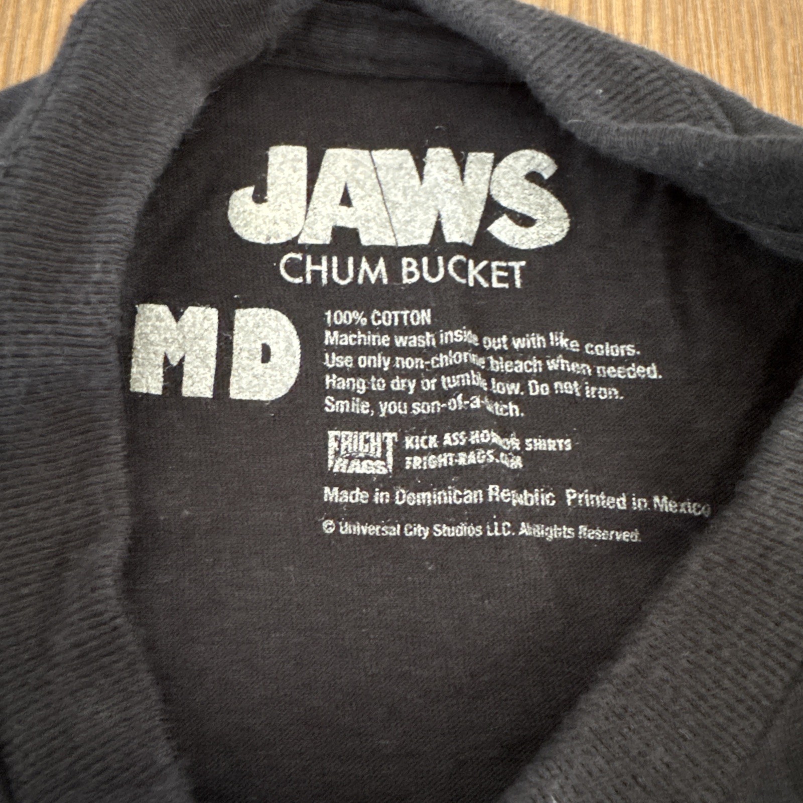 Jaws Chum Bucket You’re Gonna Need A Bigger Boat Shirt Black Men’s Medium
