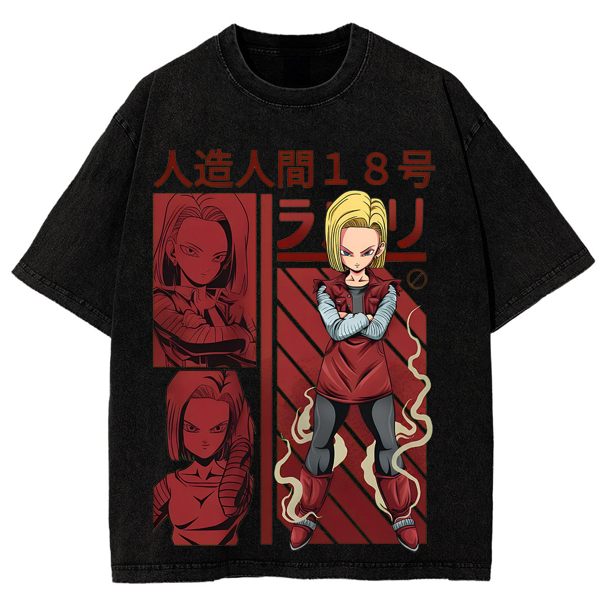 Android 18 DBZ Graphic Tee Fans And Lovers Anime T-Shirt