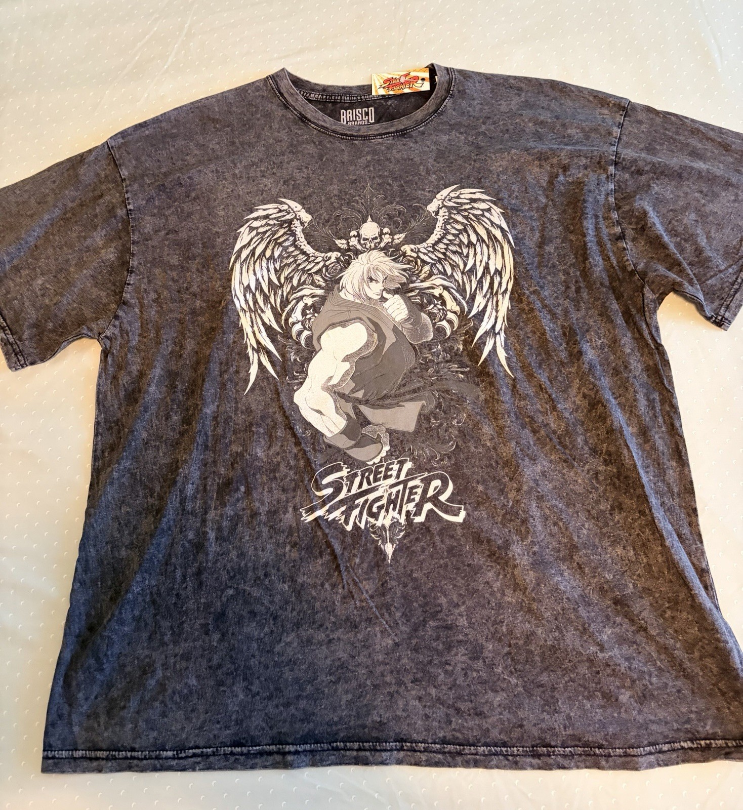 Street Fighter Ken Masters T Shirt 3XL Men&rsquo;s Charcoal Black. Brand new with tag.