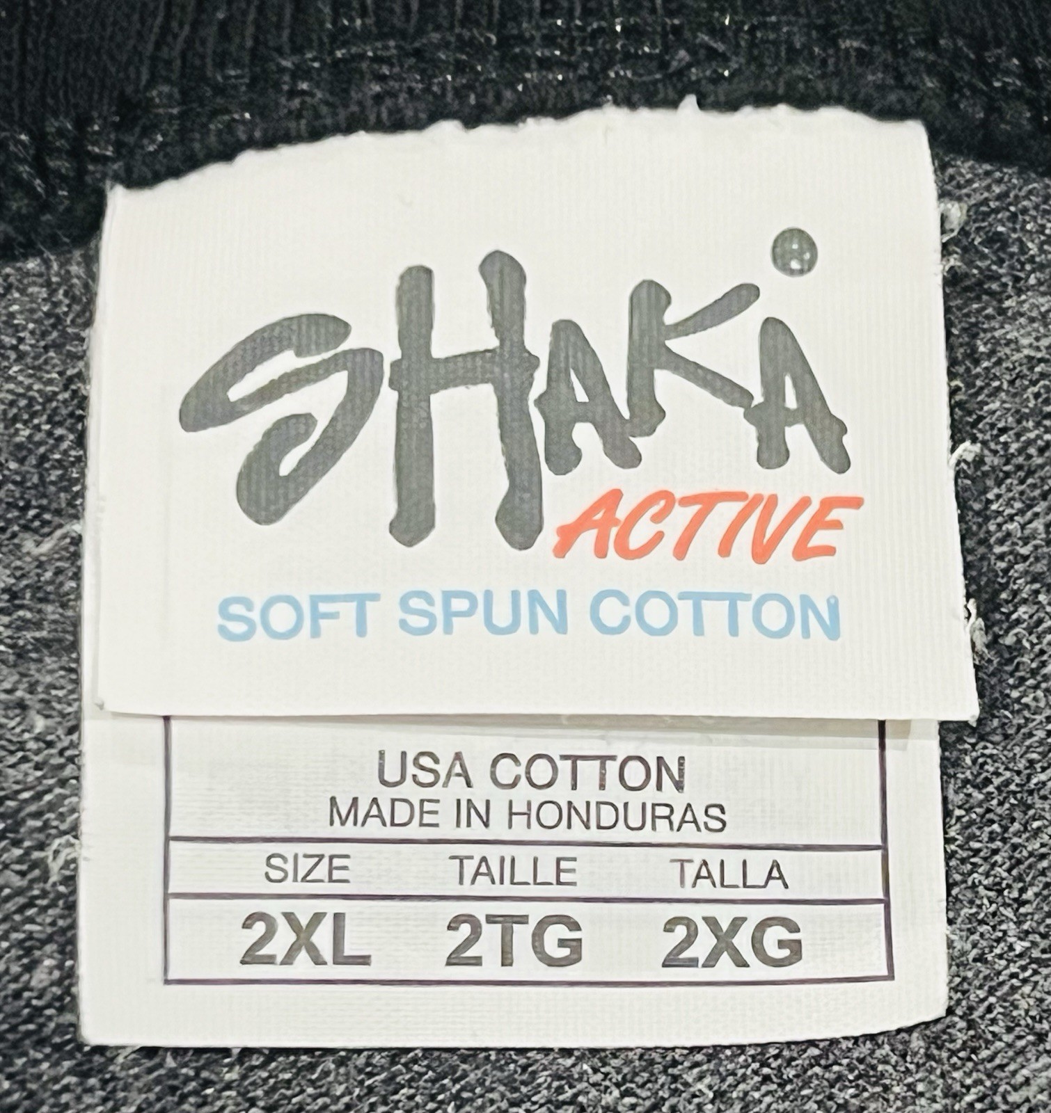 Shaka Men&rsquo;s Active Cotton Crew Neck Baseball Sleeve T-shirt 2XL