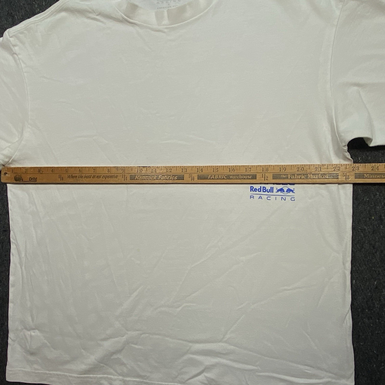 Oracle Red Bull X American Eagle Boxy Fit Racing Race Cars White T-Shirt Sz M