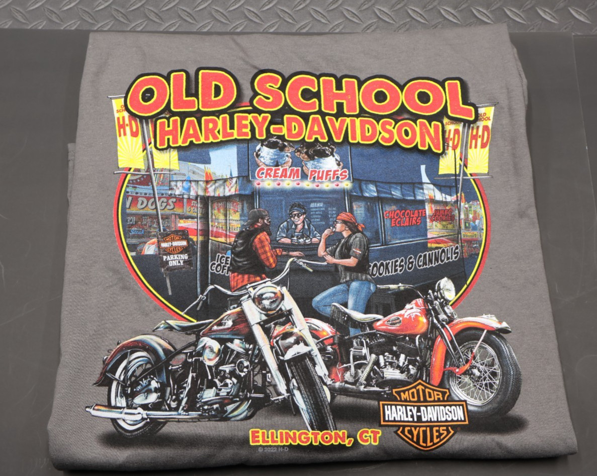Harley Davidson Shirt Mens 3XL dark gray green authentic shirt bin 1