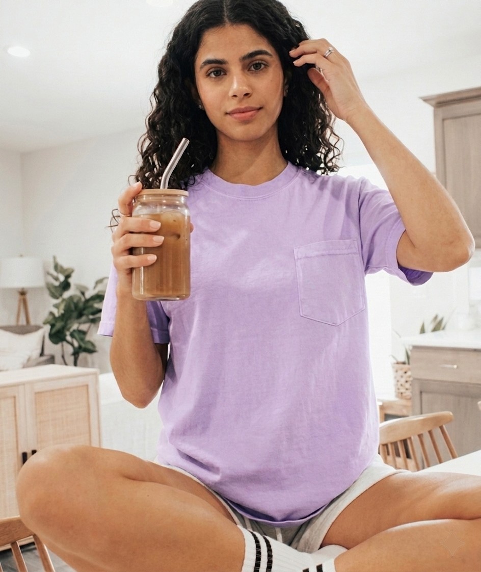 Comfort Colors Unisex Garment-Dyed Heavyweight Pocket T-Shirt UpTo 3XL 6030