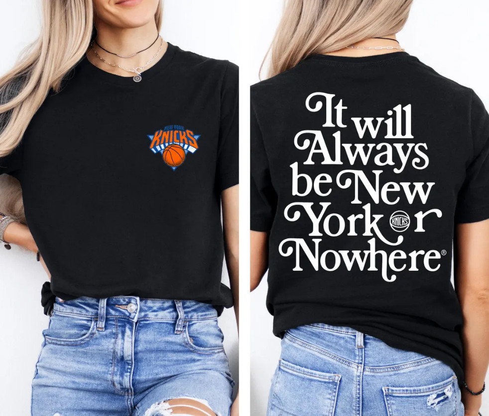 New York Or Nowhere Streetwear,Vintage front and back New York Basketball Shirt