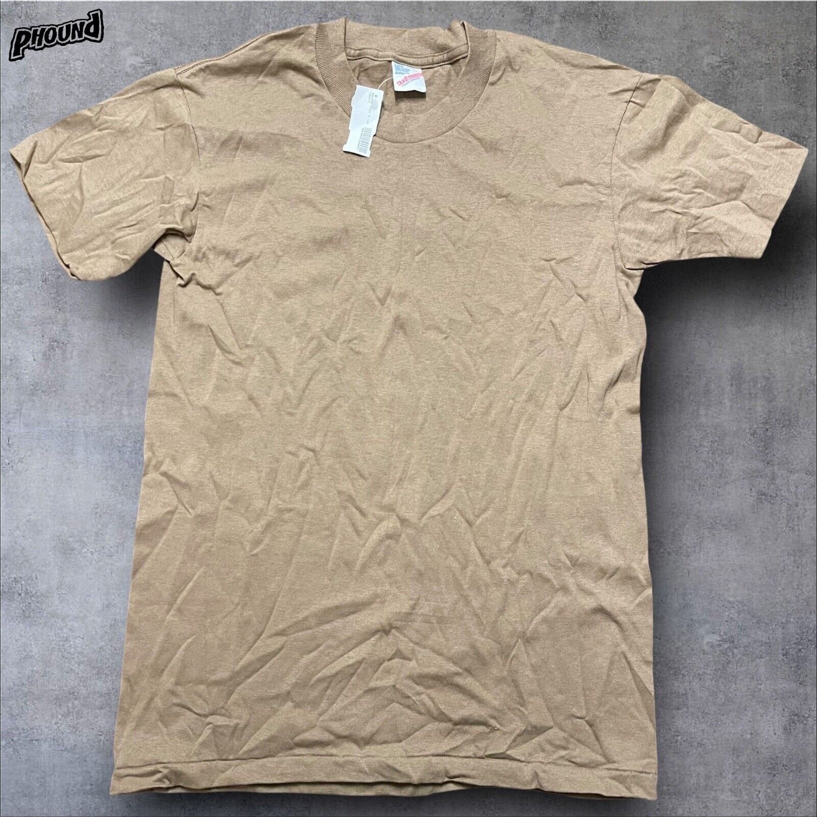 Vtg Duke Athletic Products Shirt S Brown Blank 90s Tee Adult
