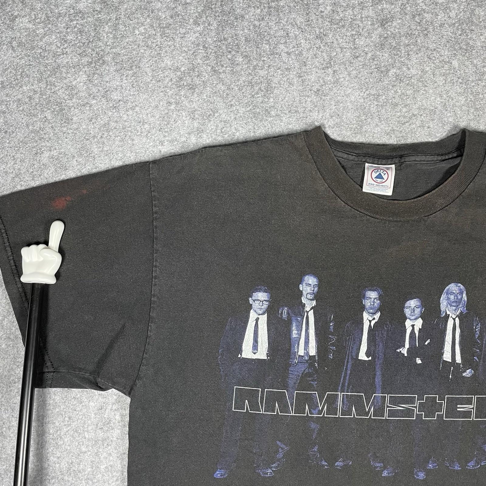 Vintage 1998 Rammstein Family Values Tour Shirt XL 90s Blue Grape Metal Band Tee
