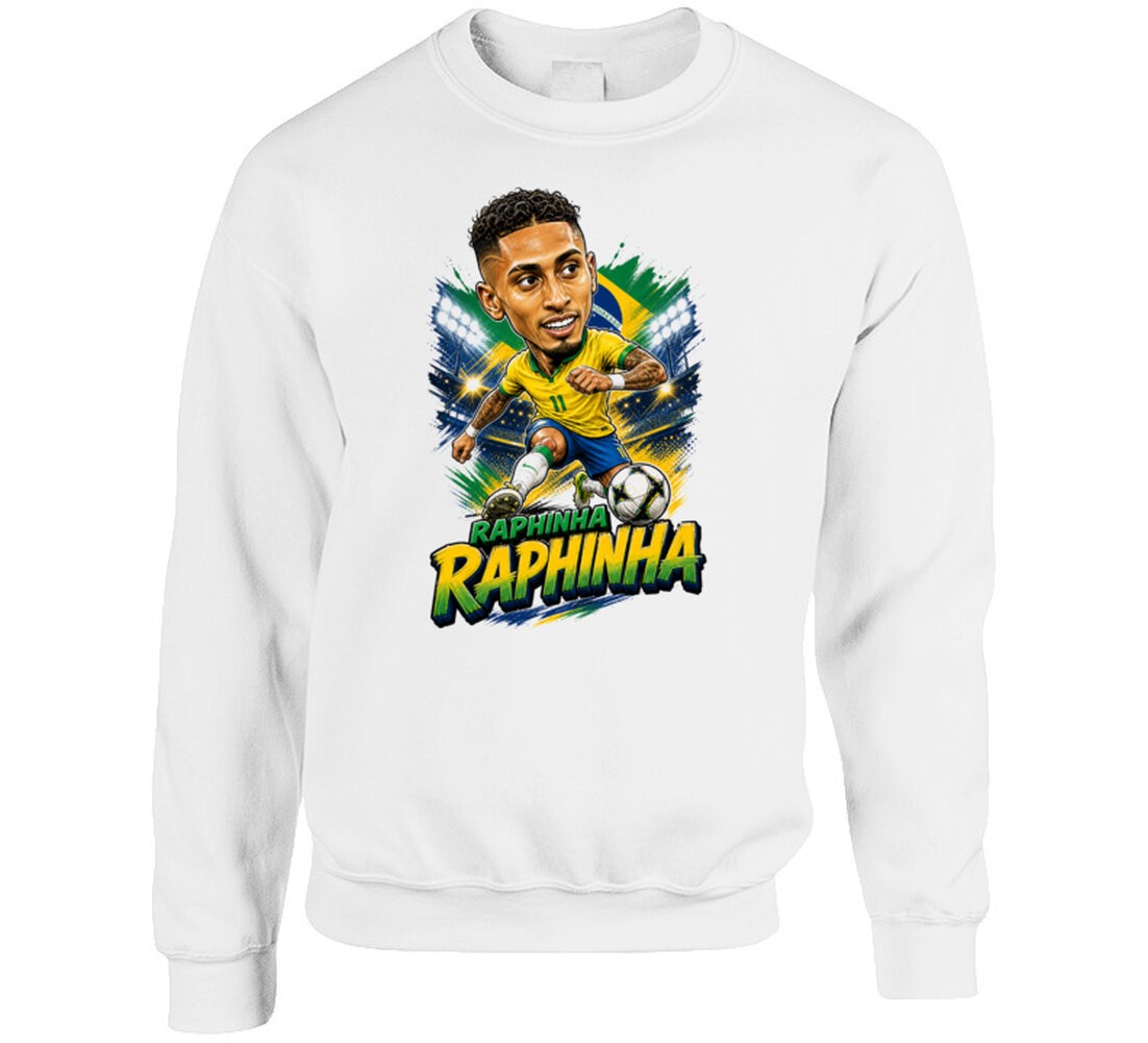 Raphinha, Brazil Caricature Soccer 2026 T Shirt