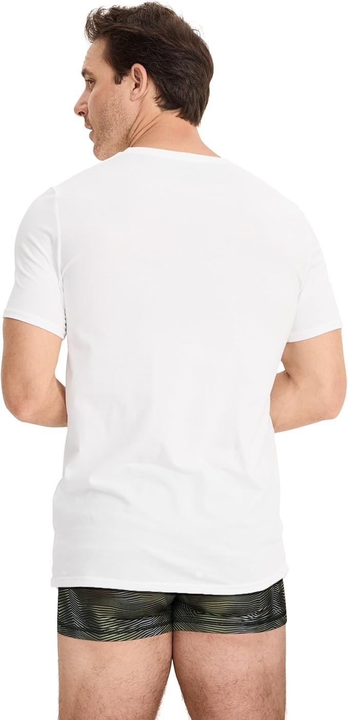 Jockey Men&rsquo;s Undershirt Cotton Stretch Crew Neck Undershirt – 3 Pack L